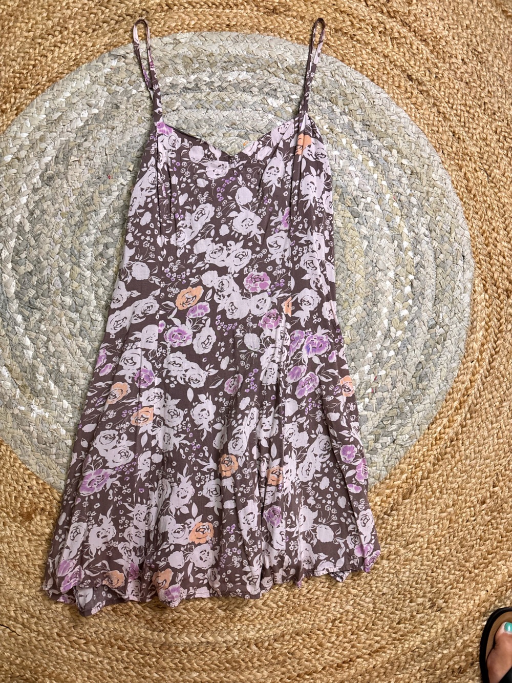 Free People Dusty Mauve Boho Mini Dress - Picture 2 of 5